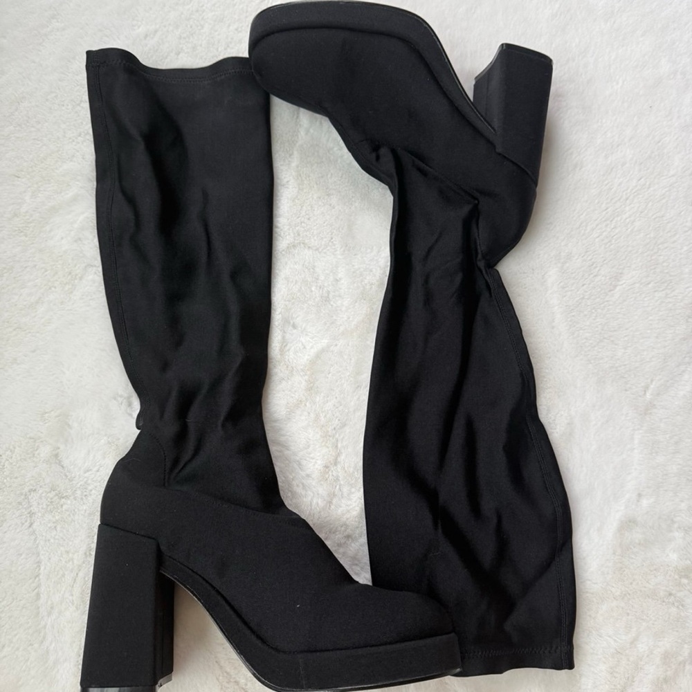Vintage Knee High Heeled Boots